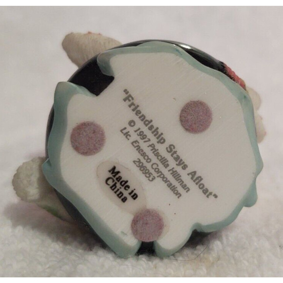 Calico Kittens by Priscilla Hillman & Enesco Friendship Stays Afloat 1997 - Picture 3 of 10